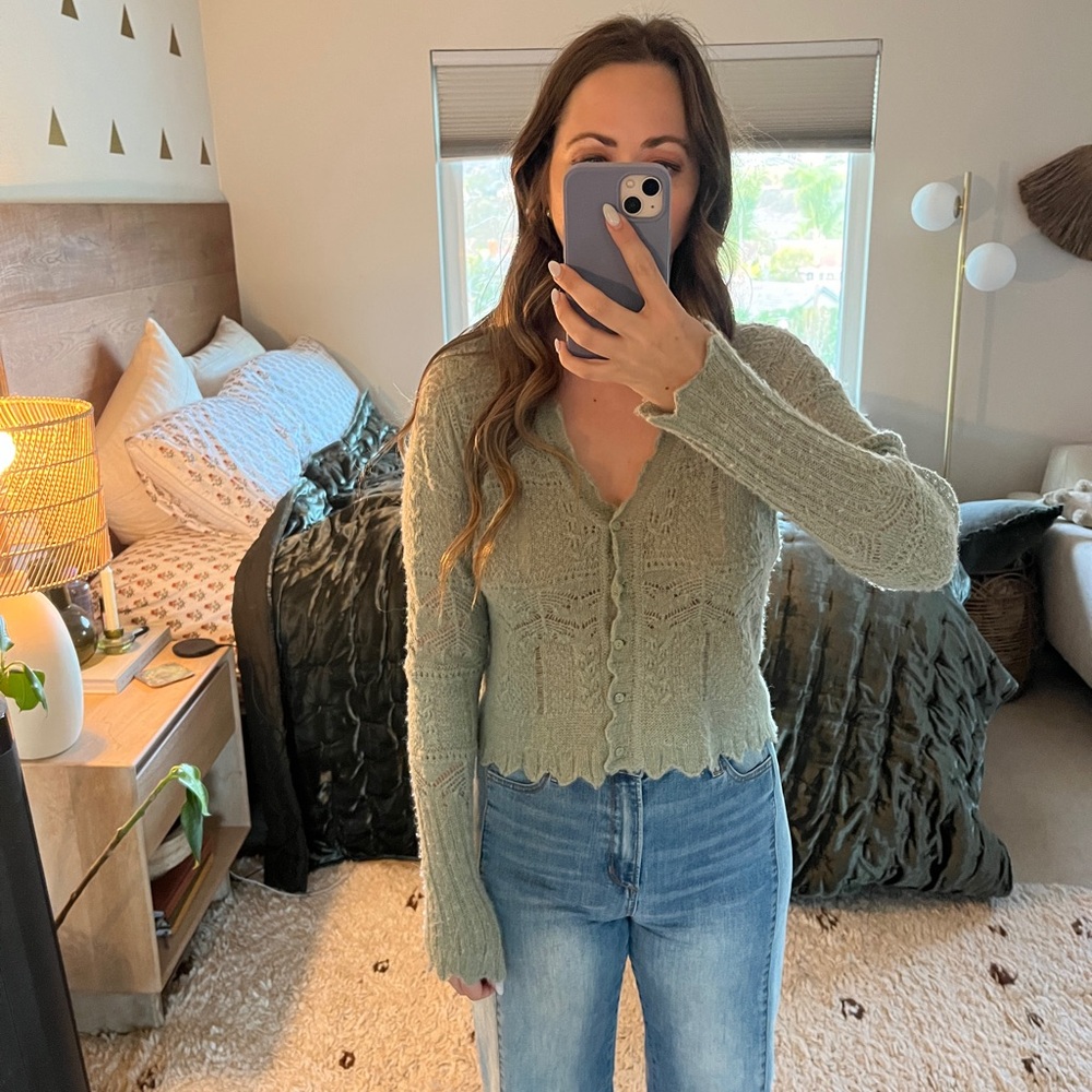 All Saints Open Knit Sweater